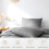 Good Nite King Size Duvet Bedding Cover Sets with 2pcs Pillowcases Soft Microfibre Polyester（Dark Grey） 4