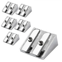 Handheld-Bleistiftspitzer Aus Metall mit 2 Löchern, 6er-Pack
