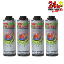 4 x Car Body Schutz Black Underseal 1 litre Textured Underbody Coating PROUS