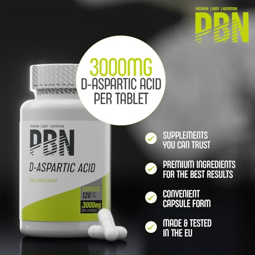 PBN D-Aspartic Acid 120 Capsules 2