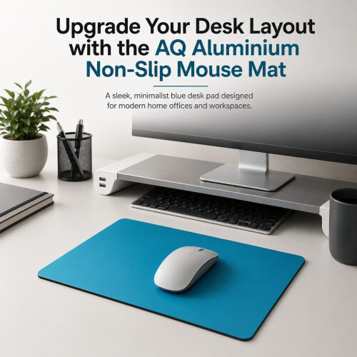 AQ Aluminium Non Slip Mouse matt - Blue 1