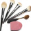 3x Envie Silicone Egg Sponge Scrubber Make-Up Brush Cleaner - Pink 4