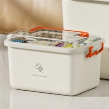 Large Capacity Box Portable Home Aid Kit Family Emergency Box with Multi-Layer Storage Case B