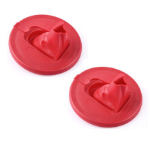2 Pack Foldable Paint Can Lid Cover with Spout & Air Hole for 1 Gallon Container, Secure Seal with Built in Spout