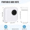 Sticker Printer  Thermal Printer with 10 Rolls Papers and Stickers for Picture, Receipt, Notes, Black 8