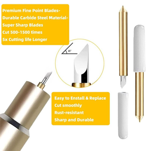 50 Pcs Premium Fine Point Blades for  Maker 3/Maker/Explore 3/Explore Air 2/Air/One/Venture,Replacement Blade 1