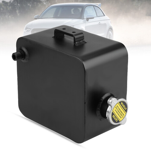 Black 2.5L Aluminium Overflow Reservoir Cap 2