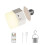 LED Rechargeable Light Bulbs with Remote Battery Operated Light Bulb  Three Color Changing Bulb with Hook 1