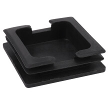 75mm x 75mm Plastic Square Caps Tube Pipe Inserts End Blanking 20Pcs