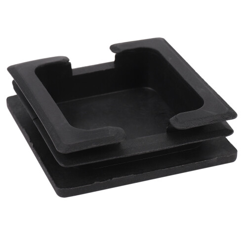 75mm x 75mm Plastic Square Caps Tube Pipe Inserts End Blanking 20Pcs