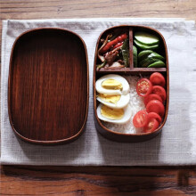 Boîte à Bento en Bois de Style Japonais, Boîte à Bento Simple Couche, Boîte à Sushis en Bois, Vaisselle en Bois