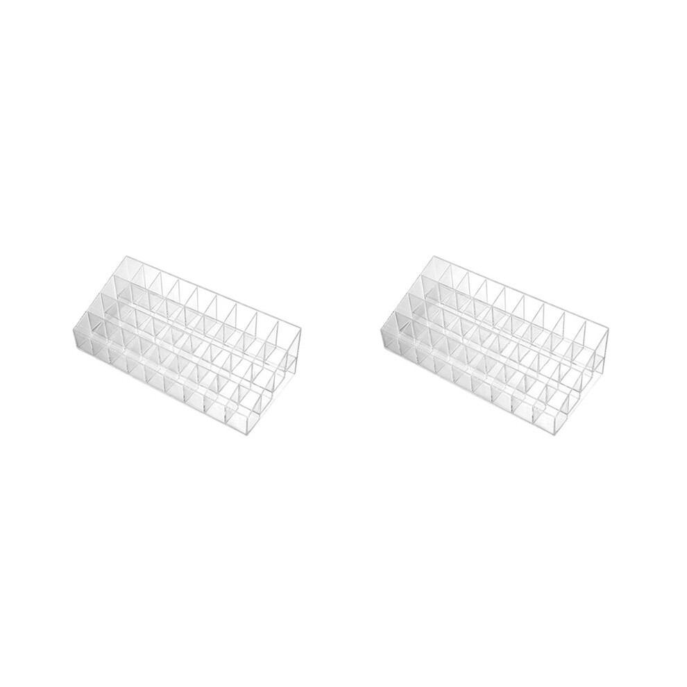 72 Grid Transparent Acrylic Lipstick Storage Rack Cosmetic Display Rack