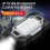 Led Flashlight USB with Built-in Battery Multi Function Folding Work Light COB Waterproof Fishing Camping Torch Grey 3