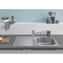 Grohe Kitchen Sink Inset K200 1 Bowl Stainless Steel Reversible 860 x 500mm