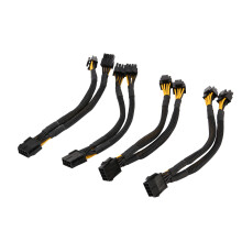 4 Pcs CPU 8 Pin Splitter ATX CPU 8 Pin Female to Dual 8(4+4) Pin Male EPS 12V for Motherboard Power Adapter Cable
