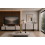 Sideboard Cabinet Beige Black 140cm Modern Unit 5