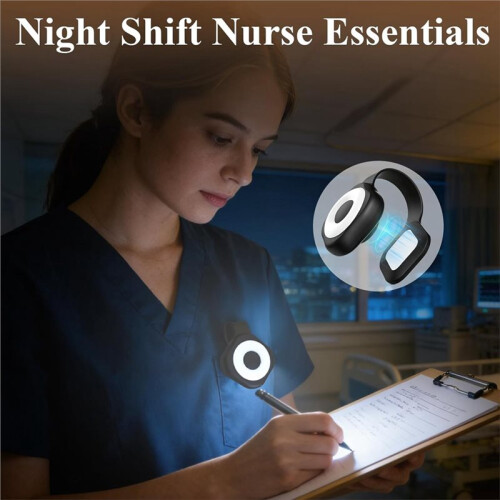 2 Pcs Night Light Clip Rechargeable  Light Rechargeable Magnetic Light Running Lights 2