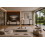 Sideboard Cabinet Beige Black 140cm Modern Unit 6