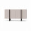 Sideboard Cabinet Beige Black 140cm Modern Unit 10