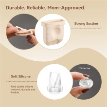 24PCS Duckbill Valves Silicone Diaphragms for E10/E20/S1/S1 Pro Replacement Parts, Wearable Breast Pump Accessories