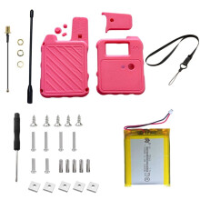 Carcasa con Antena y Batería de 3000 MAh para Wio Tracker L1 Dev Board, Protección de Pantalla Integral, Color Rosa