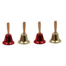 4Pcs Christmas Bell Bell Water Table Desk Bell for Service Bell for Crafts Bell for Teacher Pantry Hand Bell