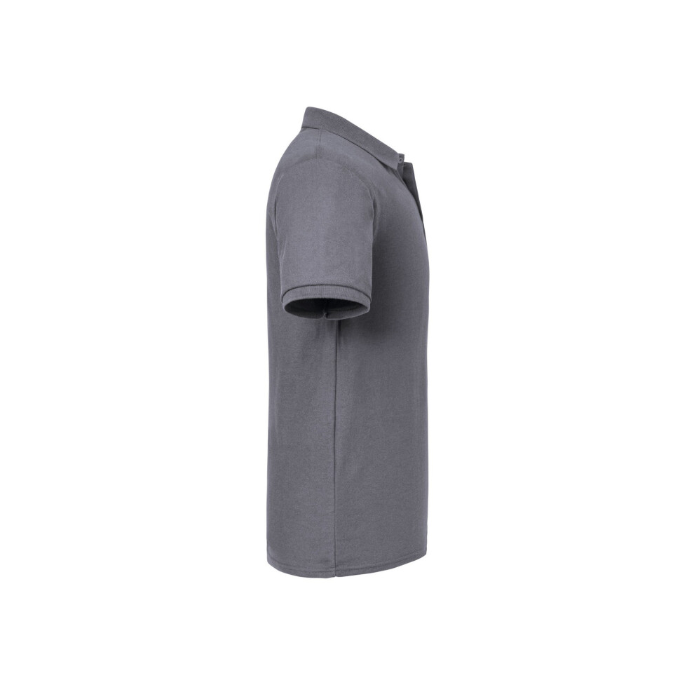 Russell (M, Convoy ) Mens Authentic Pique Polo Shirt Grey