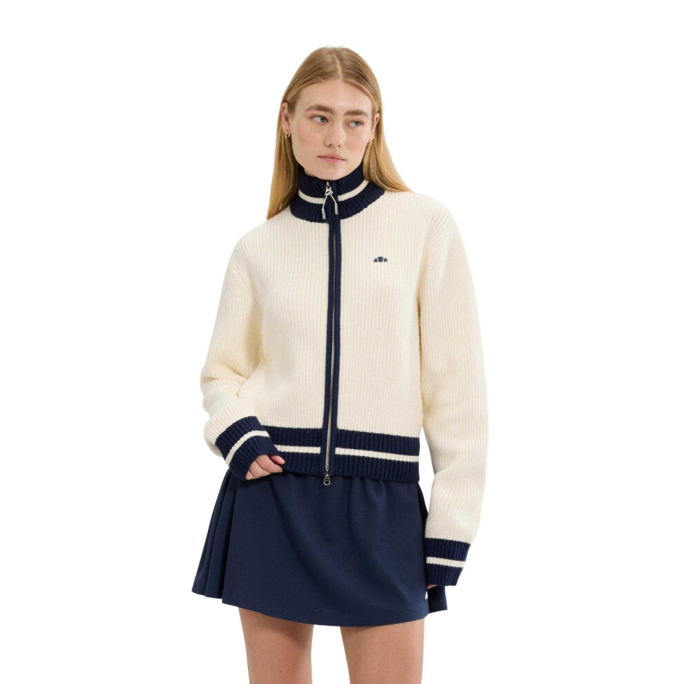 Ellesse (14 Uk, Off ) Womens/Ladies Le Massif Full Zip Jacket White