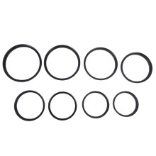 8 Pieces Step- Adapter Ring Set,Includes 49-52mm, 52-55mm, 55-58mm, 58-62mm, 62-67mm, 67-72mm, 72-77mm, 77-82mm-Black