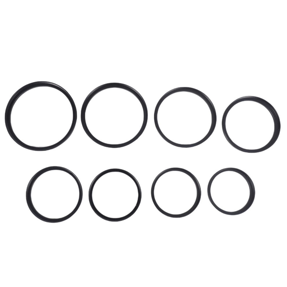 Photos - Teleconverter / Lens Mount Adapter 8 Pieces Step- Adapter Ring Set,Includes 49-52mm, 52-55mm, 55-58mm, 58-62mm, 62-67mm, 67-72mm, 72-77mm, 77-82mm-Black