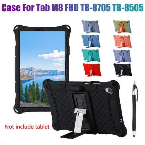 Capa de Silicone para  Tab M8 FHD TB-8705F / N Tab M8 HD TB-8505X / F Capa de Tablet de 8 Polegadas para  Tab M8 8705 com Caneta (G) 1