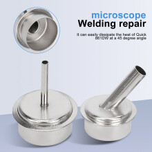 6Pcs Quick 861DW Hot Air Station Resisting Nozzles 3/4/6/8/10/12mm Nozzle Sleeve for PCB Microscope Soldering Repair