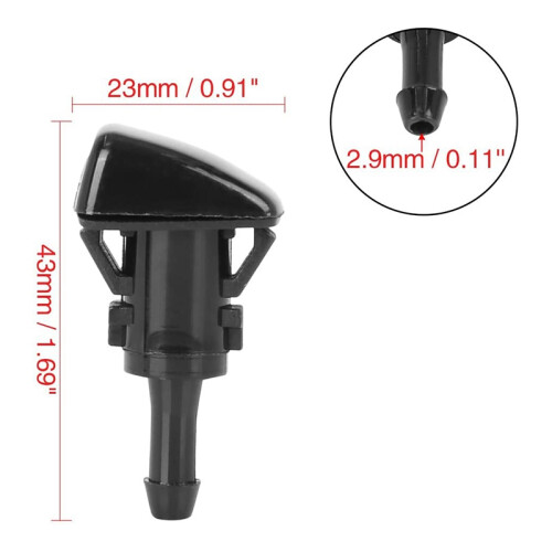5113049AA Windshield Washer Sprayer Nozzle Single Hole Replacement for  300C for  Charger RAM for 2