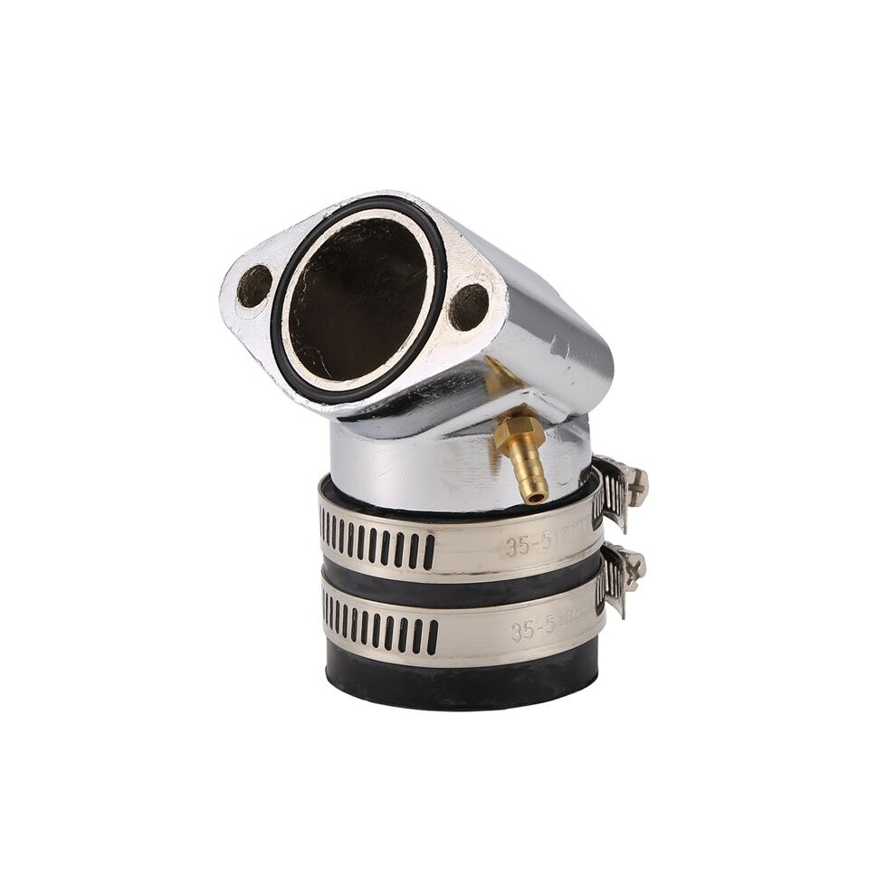 Engine Carburetor Aluminum Alloy Angled Adapter Inlet Intake Carb Manifold For Gy6 150Cc Scooter Go Kart 4713105187359