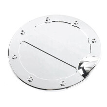 Autodeur Gas Brandstofvuldop Cover Trim Brandstoftankdop voor F150 2009-2014 Zilver