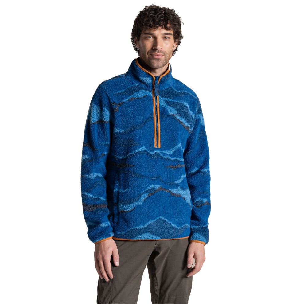 Craghoppers (3Xl, Juniper Berry) Mens National Trust Rawthey Landscape Fleece Top Multicoloured