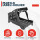 Label Holder for Roll and Fanfold Thermal Shipping Labels, Work with Desktop Label Printer, Black 3