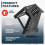 Label Holder for Roll and Fanfold Thermal Shipping Labels, Work with Desktop Label Printer, Black 6
