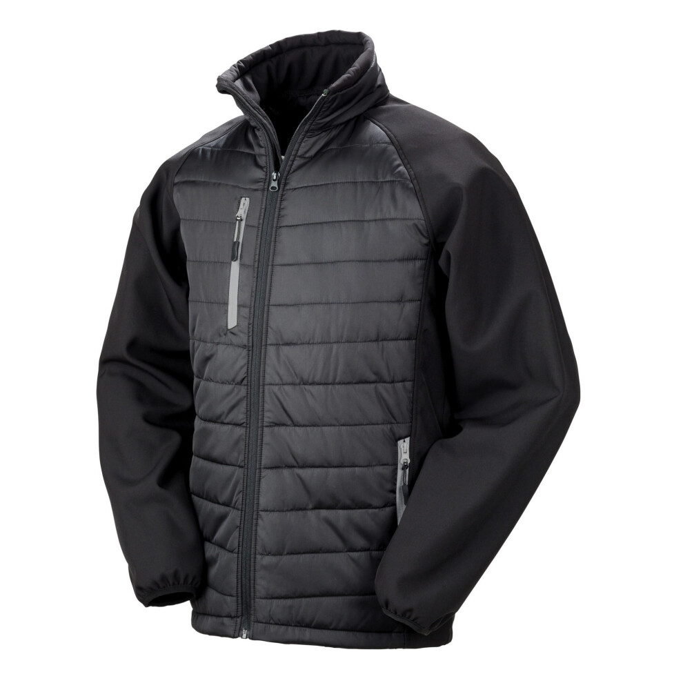 Result (Xs, Black/Grey) Unisex Adult Compass Softshell Gilet