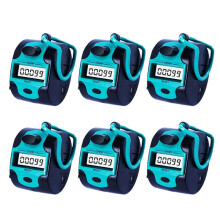 6X Counter Electronic Clicker Manual Digital Stitch Counter Finger Ring Mechanical Handheld Counter for Row People