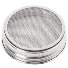 Ensemble de 12Couvercles de Bocaux en Acier Inoxydable pour une Ventilation Optimale Convient Aux Bocaux Mason Ă Large Bouche pour la Fabrication de