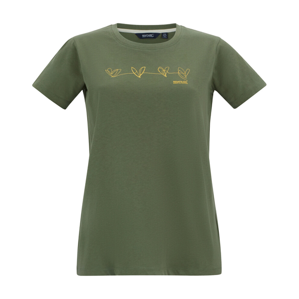 Regatta (16 Uk, Four Leaf Clover) Womens/Ladies Filandra Vx Foil Heart T-Shirt