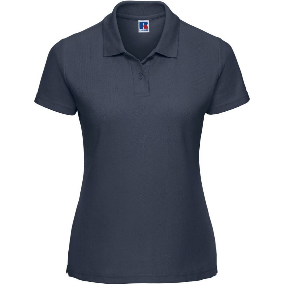 Russell (18 Uk, French Navy) Womens/Ladies Classic Plain Polycotton Polo Shirt Blue,Multicoloured