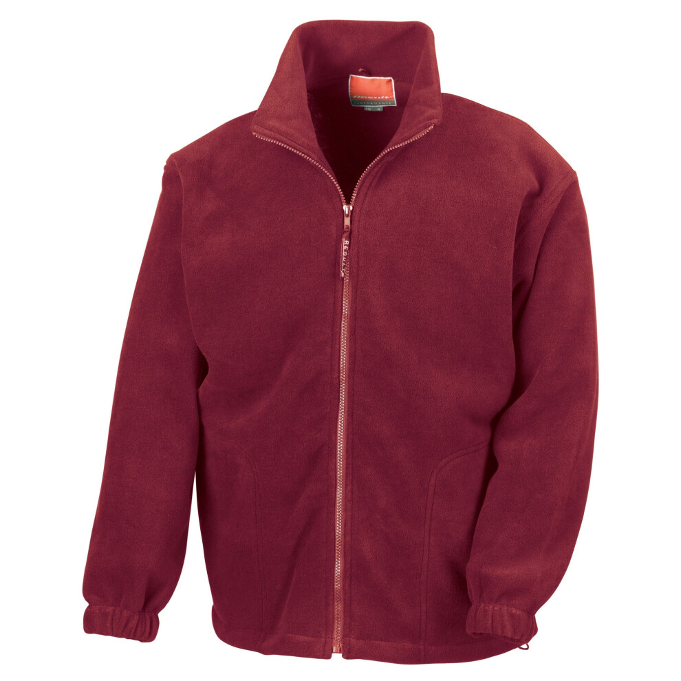 Result (Xxl, Burgundy) Unisex Adult Polartherm Fleece Jacket Red,Multicoloured