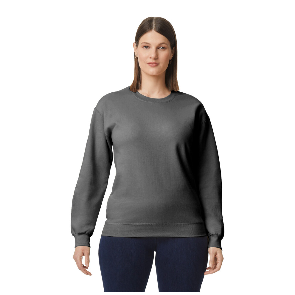 Gildan (Xxl, Charcoal) Unisex Adult Softstyle Midweight Sweatshirt Multicoloured
