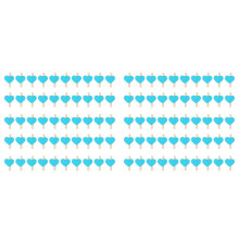 100X E Heart Love Wooden Clothes Photo Paper Peg Pin Clothespin Postcard Clips Home Wedding Decoration Stationery