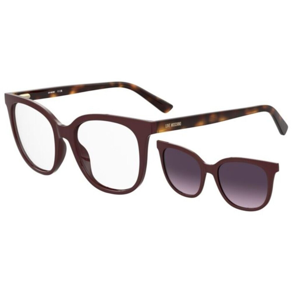 Moschino Love Mol681/C With Clip-On Lhf/Xw Women New Eyeglasses