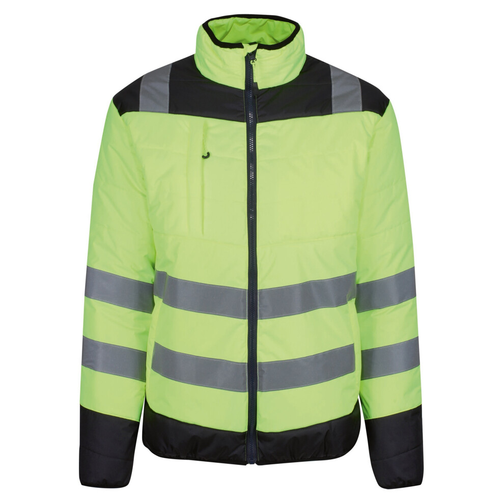 Regatta (3Xl, ) Mens Two Tone Thermal Hi-Vis Jacket Yellow