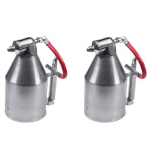 2X 3500 Ml Luft Hopper SprüH Werkzeug Farbe Texture Werkzeug Trocken Bau Spritz Gerät mit 6 Düsen Luft Stuck Spritz Gerät, Gips Hopper Werkzeug