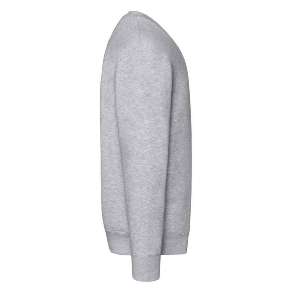 Fruit Of The Loom (L, Heather Grey) Unisex Adult Premium Drop Shoulder Sweatshirt